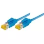 Tecline 5m Cat.6A sieťový kábel modrý Cat6a S/FTP RJ-45