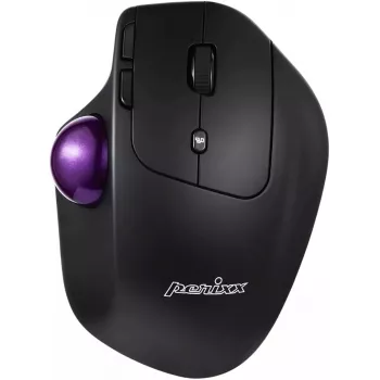 Perixx trackball myš PERIMICE-720 — bezdrôtová 2,4 GHz a Bluetooth, ergonomický dizajn