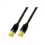 Sieťový kábel EFB Elektronik K8580SW.1 RJ-45 Cat6a 1 m čierny