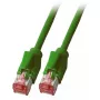 Sieťový kábel EFB Elektronik K8708GN.2 RJ-45 Cat6a 2 m zelený