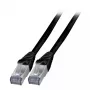 Sieťový kábel EFB Elektronik K5538SW.2 RJ-45 Cat6a 2 m čierny