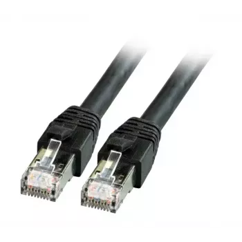 Sieťový kábel EFB Elektronik K5528SW.1 RJ-45 Cat8.1 1 m čierny