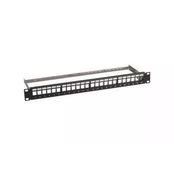 Patch panel 1U EFB Elektronik B37200100TS.24 — 10GBase-T, 10 Gigabit Ethernet, RJ-45, čierny, šírka 482,6 mm