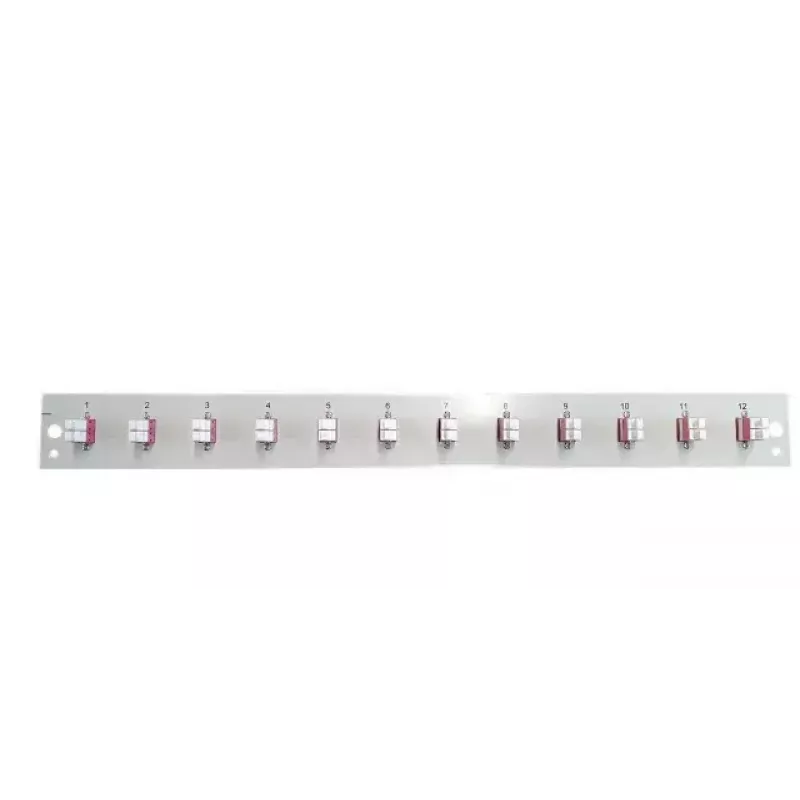 EFB Elektronik SB-FP-12SC-S-OM3 predný panel s 12 LC duplexnými spojkami OM3, sivý, 1U