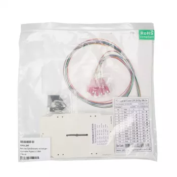 EFB Elektronik 53100.205 kompletizovaná spájacia kazeta s farebnými pigtailmi, LC OM4