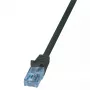 Sieťový kábel LogiLink CP3023U RJ-45 Cat6a 0,5 m čierny