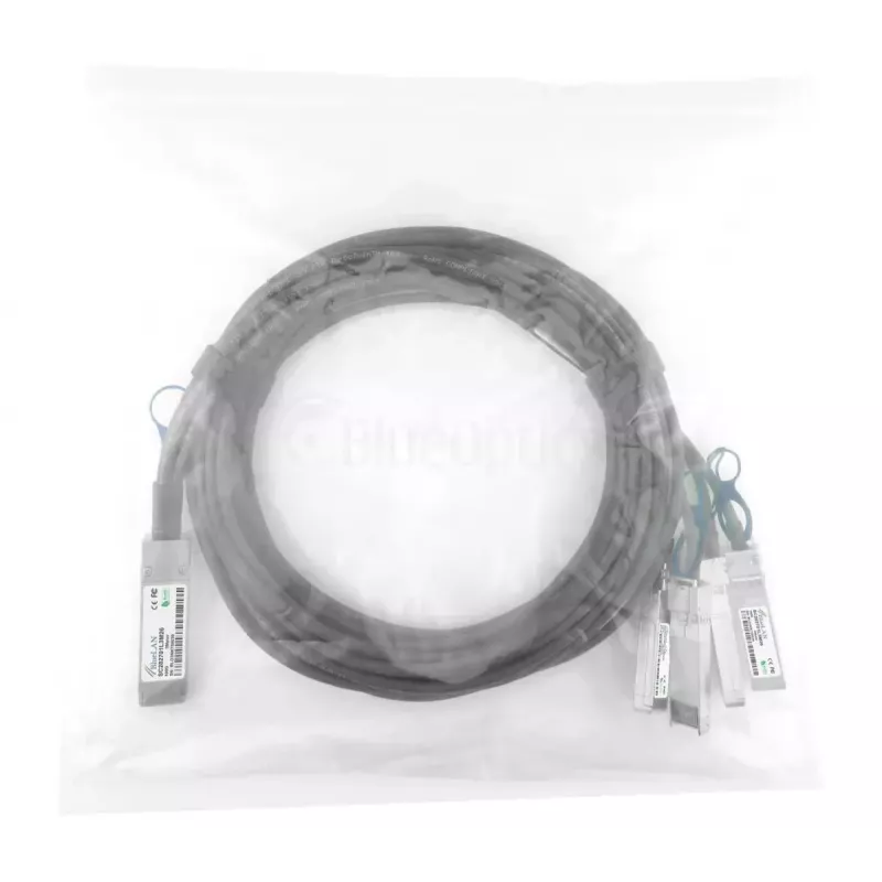 Sieťový kábel BlueOptics YFNDD-BL QSFP28 4xSFP28 InfiniBand 2m oranžový