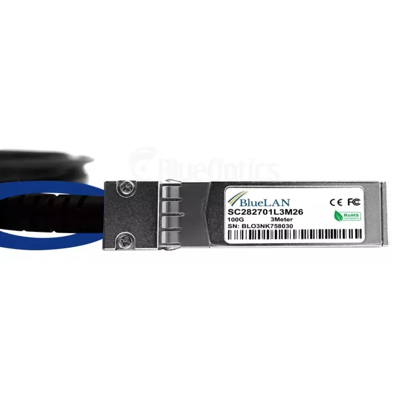 Sieťový kábel BlueOptics YFNDD-BL QSFP28 4xSFP28 InfiniBand 2m oranžový