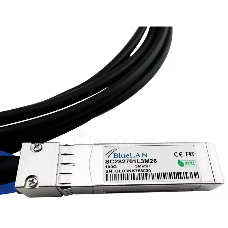 Sieťový kábel BlueOptics YFNDD-BL QSFP28 4xSFP28 InfiniBand 2m oranžový