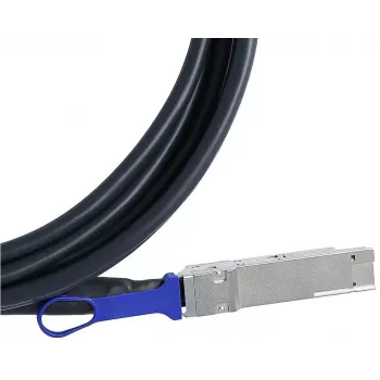 BlueOptics QDD-400-CU2M-BL InfiniBand sklenené vlákno kábel 2 m QSFP-DD čierny