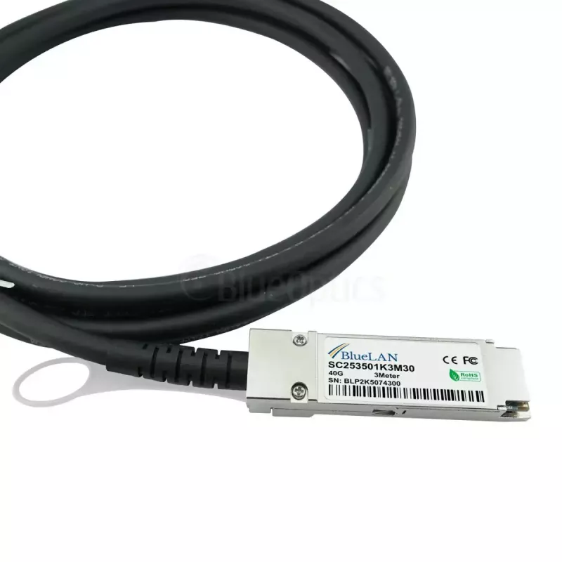 Sieťový kábel BlueOptics ET7402-25DAC-2M-BL QSFP28 4xSFP28 InfiniBand 2m čierny