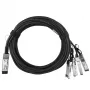 Sieťový kábel BlueOptics ET7402-25DAC-2M-BL QSFP28 4xSFP28 InfiniBand 2m čierny