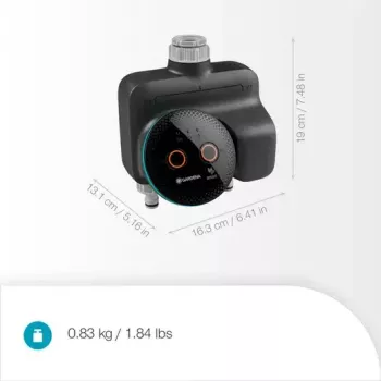 GARDENA smart home ovládanie zavlažovania Wireless 19034-20 — Bluetooth, na batérie (AA), čierna
