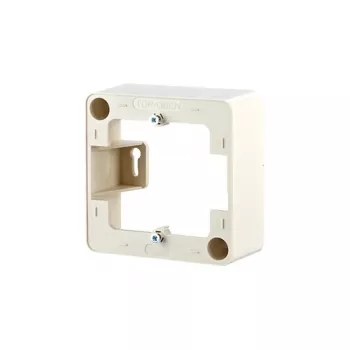 Nástenná doska / kryt vypínača MetzConnect 130829-01-I, perlová biela, 85×85 mm, hĺbka 36 mm