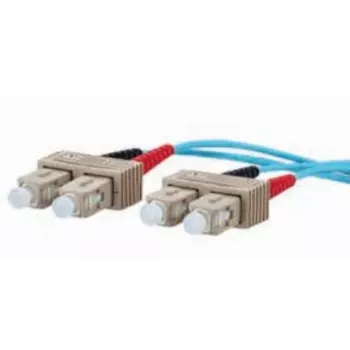 Kábel z optických vlákien METZ CONNECT 151J1EOEO10E 2x SC OM3 1 m aqua