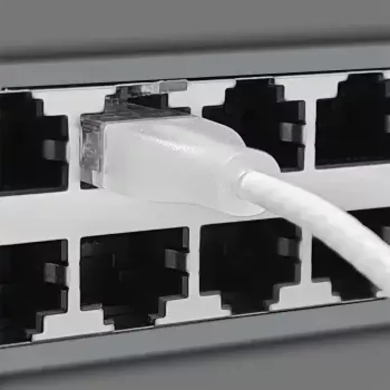 Sieťový kábel Wantec 7408 RJ45 Cat6a 5m biely