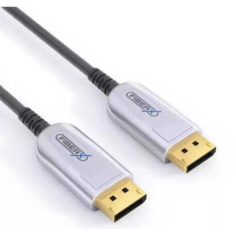 FiberX HDMI kábel FX-I350-015 15m Type-A konektor samec 2.0 18Gbit/s čierny strieborný