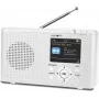 Reflexion TRA23DAB/WH DAB+/FM stolné rádio, nabíjateľné, biele