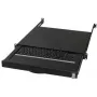 Klávesnica AIXCASE AIX-19K1UKDETB-B USB PS/2 QWERTZ nemecká čierna