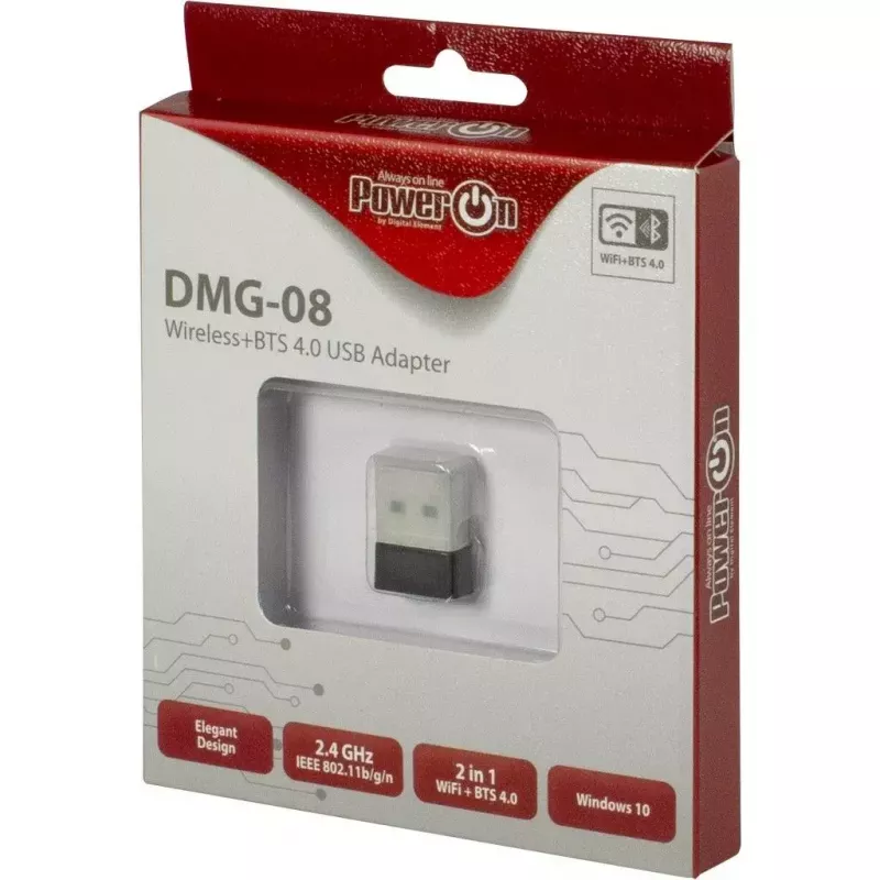 Bezdrôtový adaptér Inter-Tech DMG-08 WLAN Bluetooth 150 Mbit/s