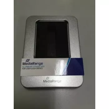 Úložná krabica MediaRange BOX901 obdĺžniková hliník plast strieborná