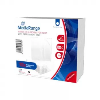 CD slimcase MediaRange BOX32-T pre 1 disk 5,2 mm priehľadná priehradka