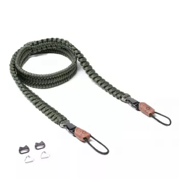 C-ROPE Traveler Paracord popruh na kameru, 100 cm, Military Olive