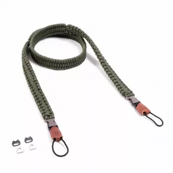 C-ROPE Traveler Paracord popruh na kameru, 125 cm, Military Olive