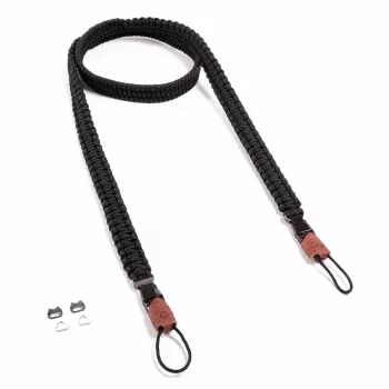 C-ROPE Traveler Paracord popruh na fotoaparát, 140 cm, Silent Black