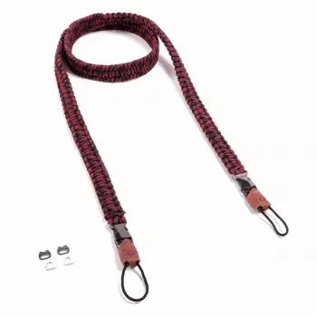 C-ROPE Traveler Paracord popruh na kameru, 140 cm, Red Dots