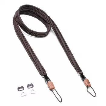 C-ROPE Traveler Paracord popruh na kameru, 125 cm, Dark Coffee
