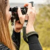 C-ROPE Claw paracord pútko na ruku pre fotoaparát, 30 cm, červené