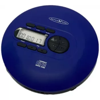 Reflexion PCD520MF prenosný CD/MP3 prehrávač (Discman), anti-shock, modrý