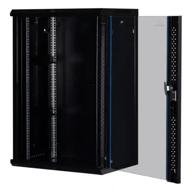 Nástenná skriňa Rockstable RS19-6418 18U 19 palcov bezpečnostné sklo