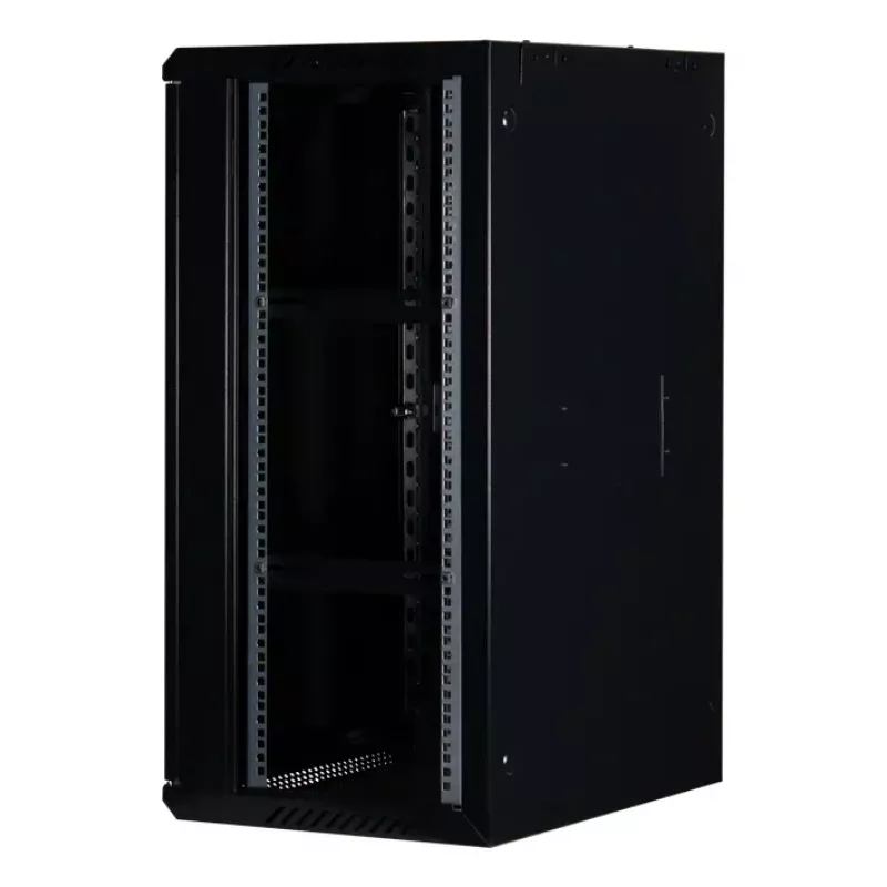Rockstable 18U 19 palcový nástenný rack čierny RS19-6418S