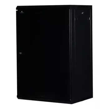 Rockstable 18U 19 palcový nástenný rack čierny RS19-6418S