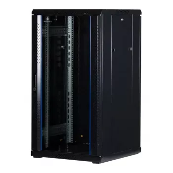 Rockstable 22 U 19 palcový serverový rack s bezpečnostným sklom RS19-6622
