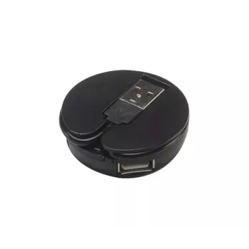 USB hub Akasa Connect4C 4-IN-1 čierny