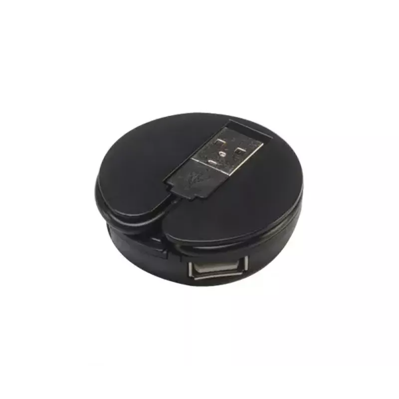 USB hub Akasa Connect4C 4-IN-1 čierny