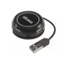 USB hub Akasa Connect4C 4-IN-1 čierny