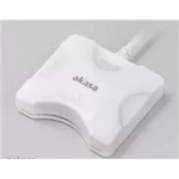 Čítačka kariet Akasa AK-CR-03WHV2 USB 3.0 biela, externá multi-slot čítačka pre SD/microSD/CF/Memory Stick