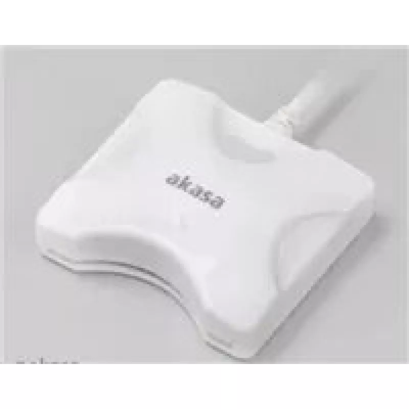 Čítačka kariet Akasa AK-CR-03WHV2 USB 3.0 biela, externá multi-slot čítačka pre SD/microSD/CF/Memory Stick