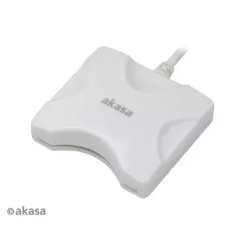 Čítačka kariet Akasa AK-CR-03WHV2 USB 3.0 biela, externá multi-slot čítačka pre SD/microSD/CF/Memory Stick