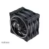 Sada axiálnych skriňových ventilátorov Akasa SOHO AR LED 12 cm RGB, 3 kusy