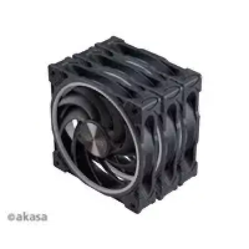 Sada axiálnych skriňových ventilátorov Akasa SOHO AR LED 12 cm RGB, 3 kusy
