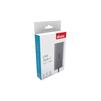 Dokovacia stanica Akasa USB Type-C 9-in-1