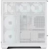 Skriňa na PC Tower APNX V2-F-WT-v1, biela, s tromi tempered-glass panelmi
