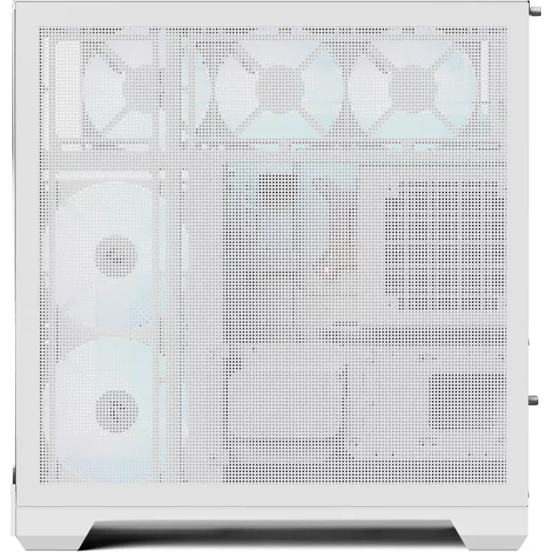 Skriňa na PC Tower APNX V2-F-WT-v1, biela, s tromi tempered-glass panelmi