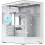 Skriňa na PC Tower APNX V2-F-WT-v1, biela, s tromi tempered-glass panelmi