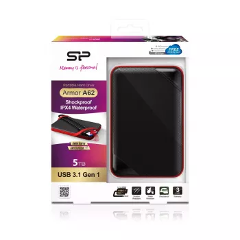 Externý pevný disk Silicon Power 5 TB USB 3.2 Armor A62